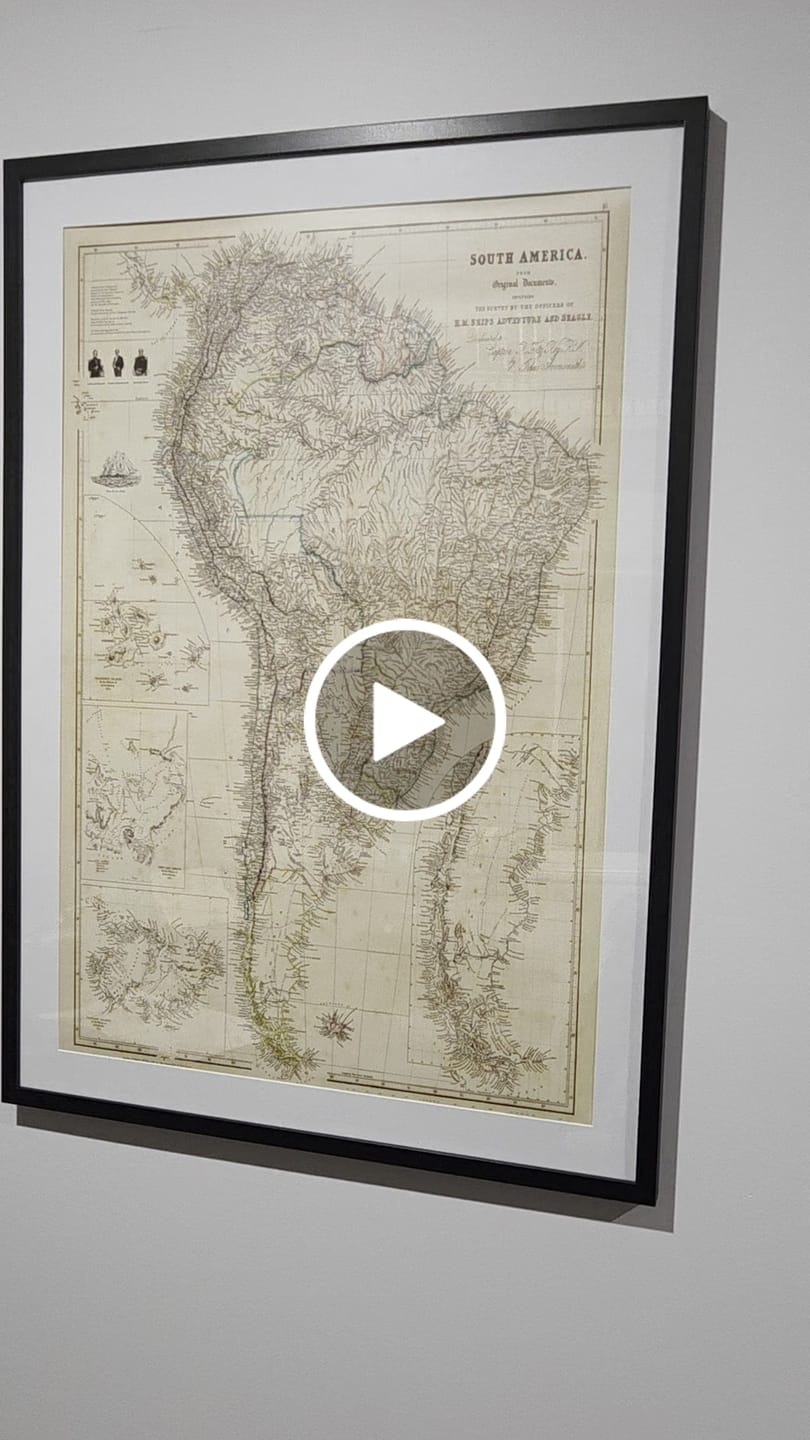 Customer video review of Old Map of South America, 1839 by Arrowsmith - Brazil, Galapagos, Islands, Colonial Guyana, Andes, Amazon, Ecuador