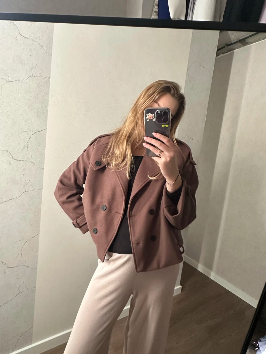 Customer photo review of Daphne Short Autumn Winter Coat