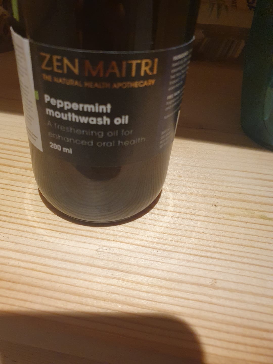 Customer photo review of Coconut & Sesame Ayurvedic Oil Pulling Mouthwash – Alcohol-Free Peppermint, 200ml