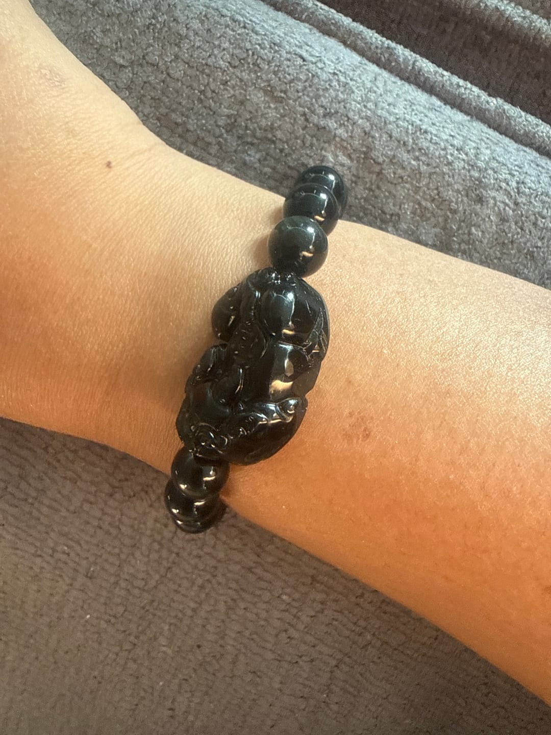 Customer photo review of Pi Yao Obsidian Wealth Bracelet