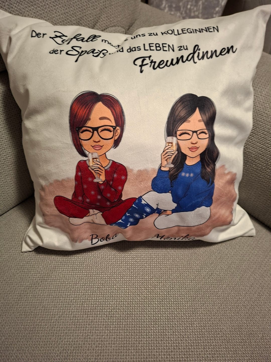 Customer photo review of Herzensmenschen - Personalisiertes Kissen