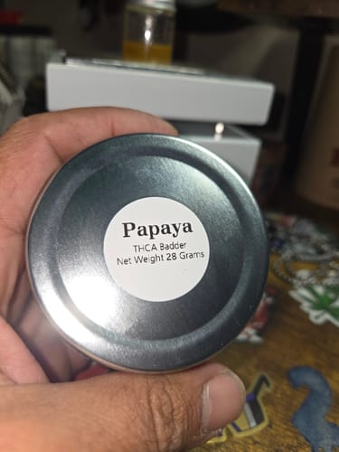 Customer photo review of Papaya | THCA Badder