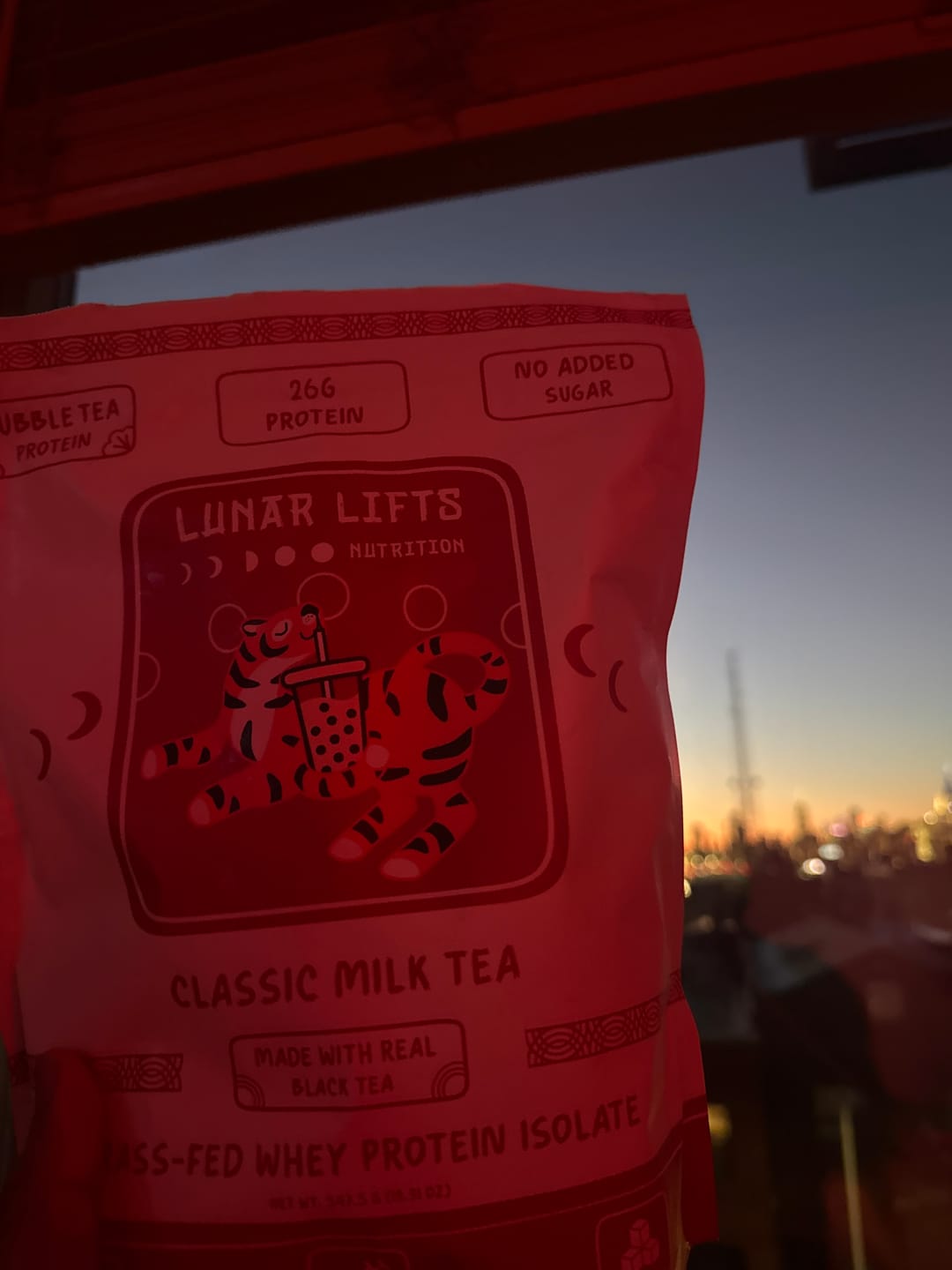 Customer photo review of Classic Milk Tea Whey Protein