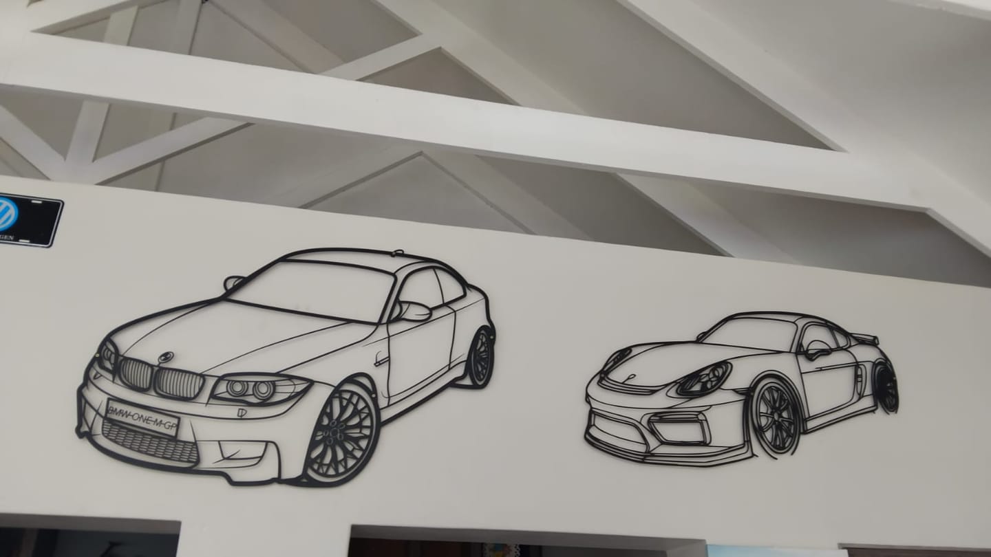 Customer photo review of Your Custom Perspective Metal Wall Art