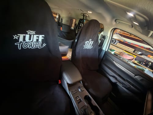 Customer photo review of Waterproof Car Towel Seat Cover