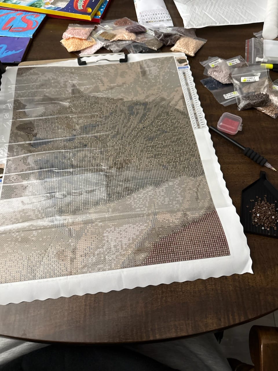 Customer photo review of Custom Diamond Painting From Your Photo