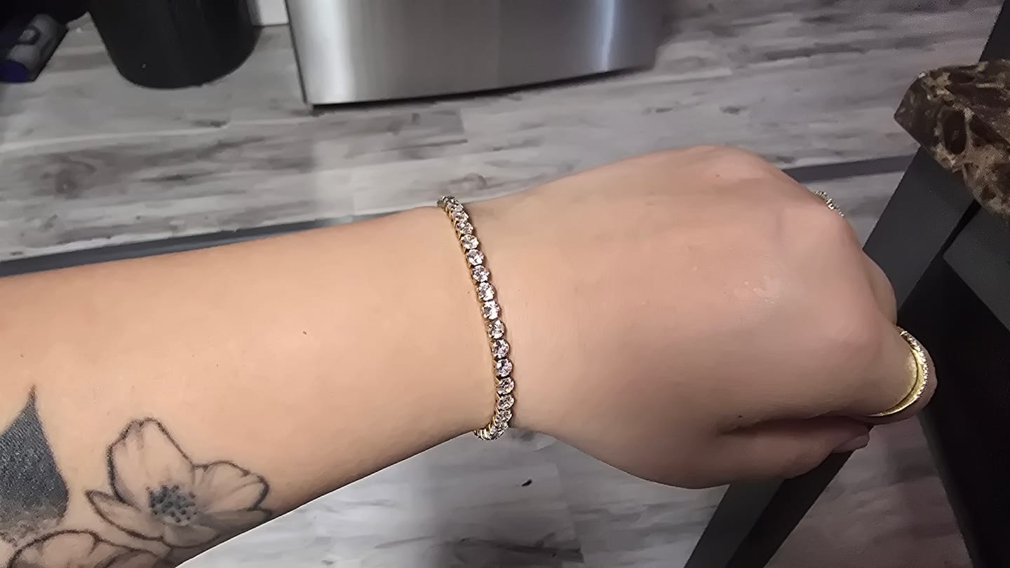 Customer photo review of Martina® Classic Tennis Bracelet