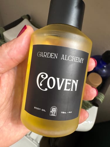 Customer photo review of COVEN BODY OIL