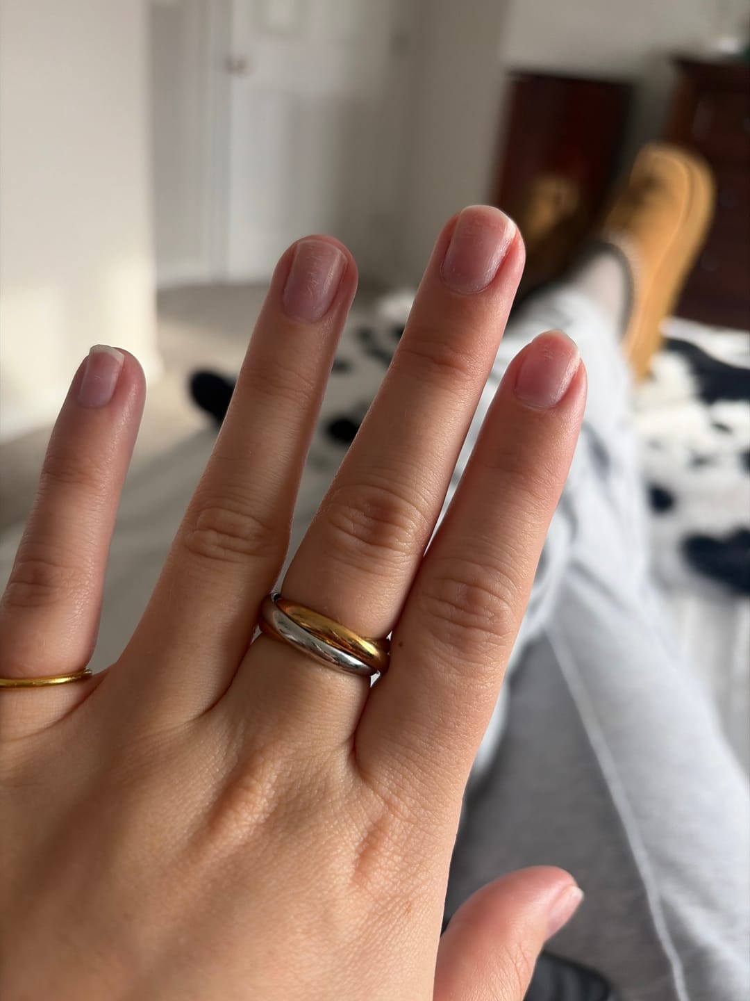 Customer photo review of Elena Three-Toned Loop Ring