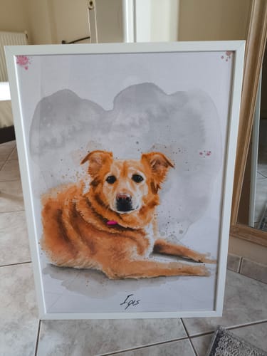 Customer photo review of Πορτραίτο Κατοικίδιου - Νερομπογιά