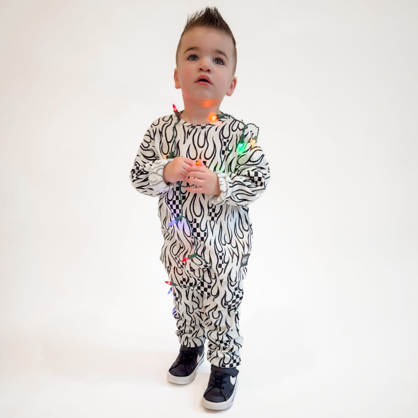 Customer photo review of Organic Ribbed Set in Full Throttle