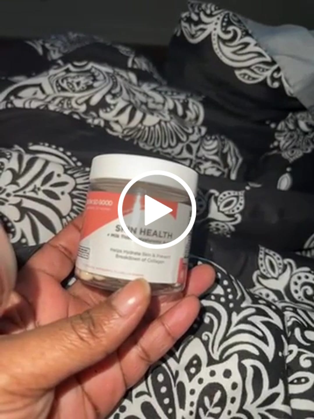 Customer video review of SKIN HEALTH  with Milk Thistle + Hyaluronic Acid