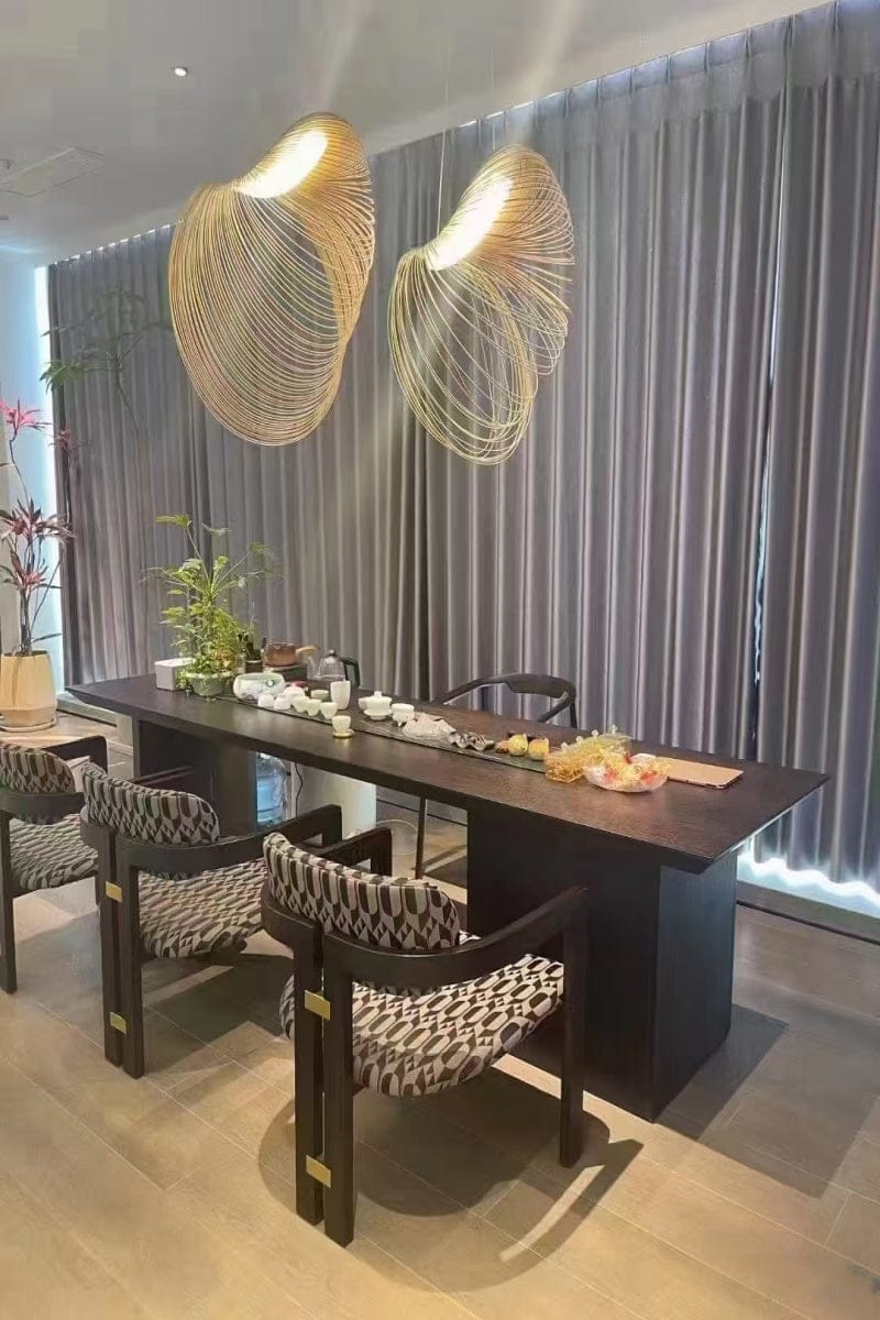 Customer photo review of Home Decor Wood Art LED Chandelier, Dimmable