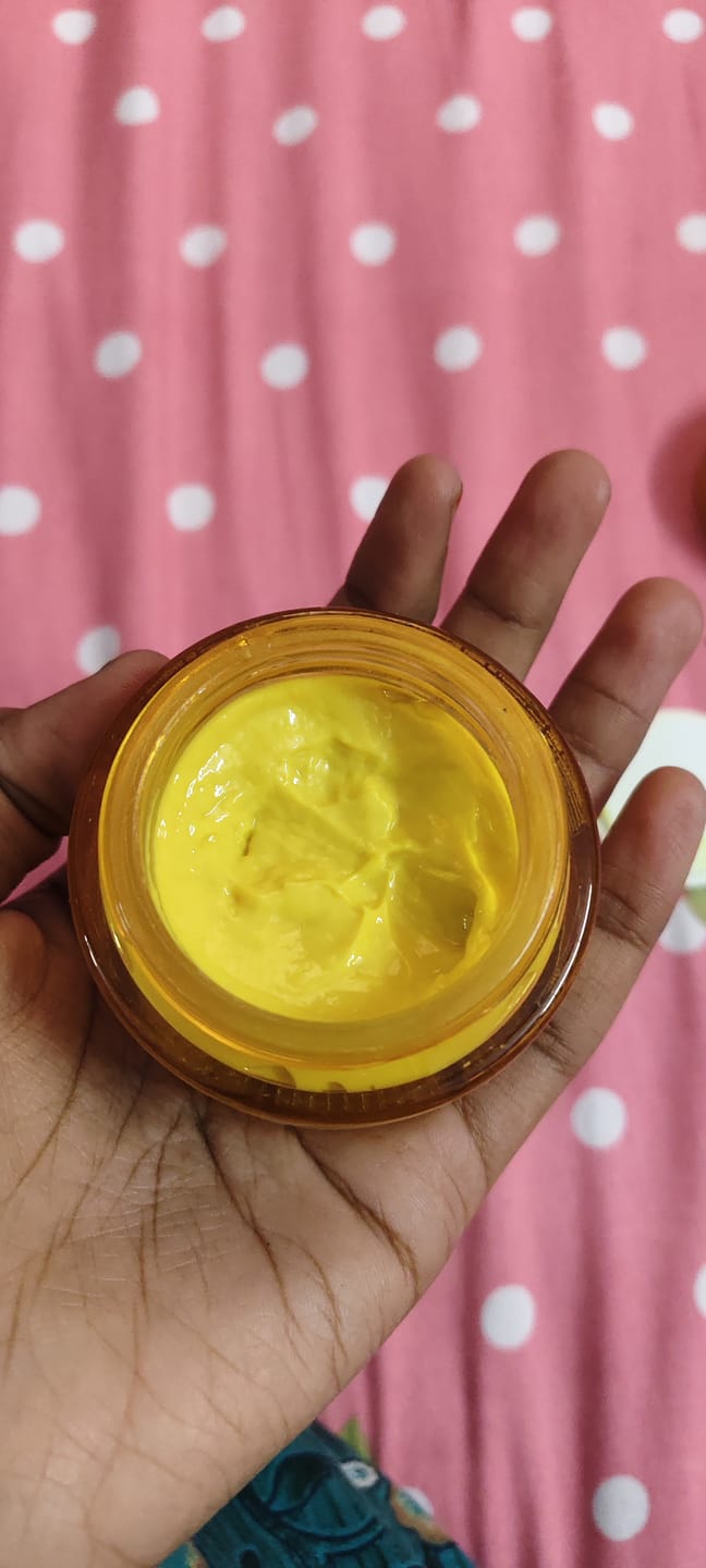 Customer photo review of Turmeric Night Repair Cream