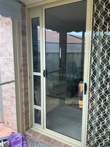 Customer photo review of Patio Pet Door Insert