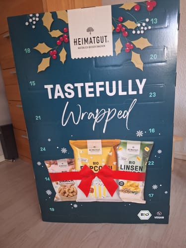 Kundenbewertung mit Foto zu Vorverkauf - Heimatgut Bio Snack Adventskalender