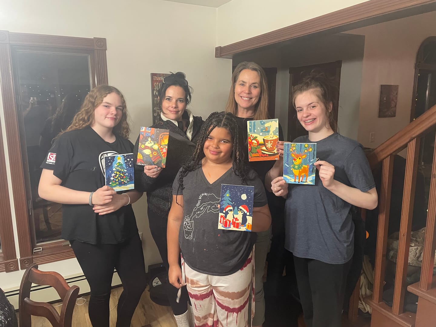 Customer photo review of 6 Mini Paintings - Christmas Eve Set