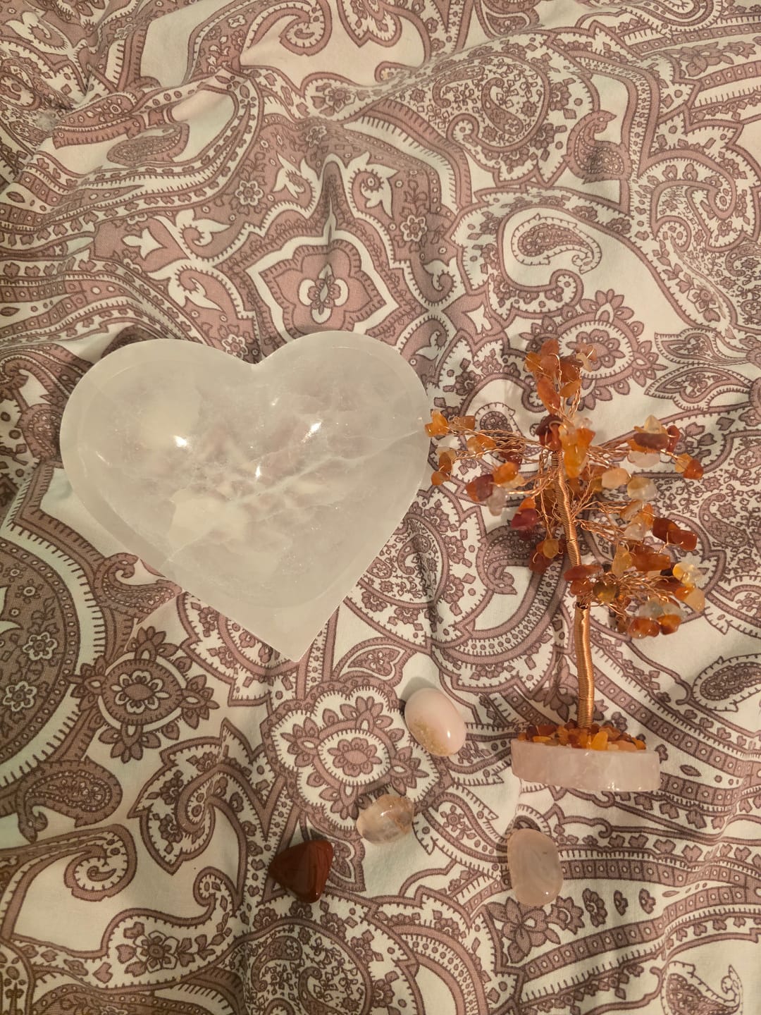 Customer photo review of Pink Opal Tumbled Stone