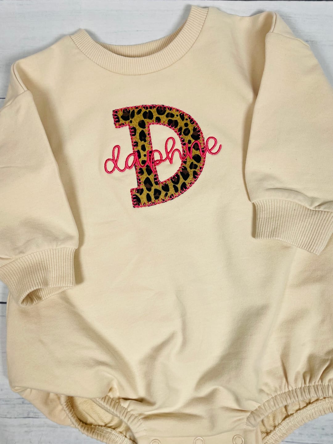 Customer photo review of Sweatshirt Bubble Rompers