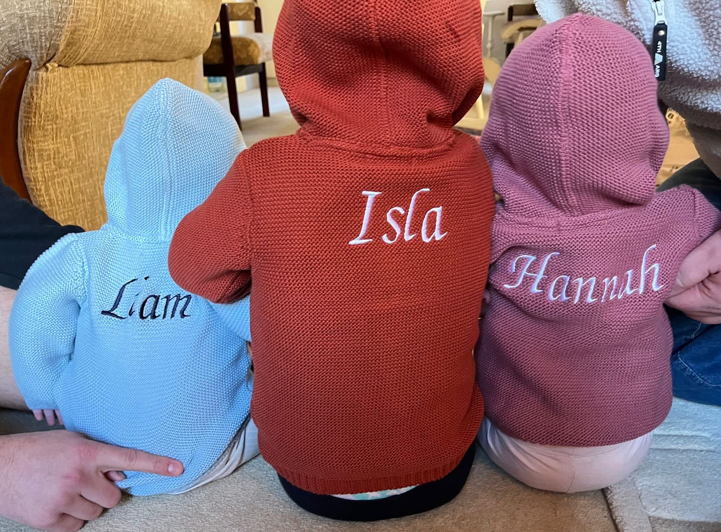 Customer photo review of Rust organic cotton hoodie