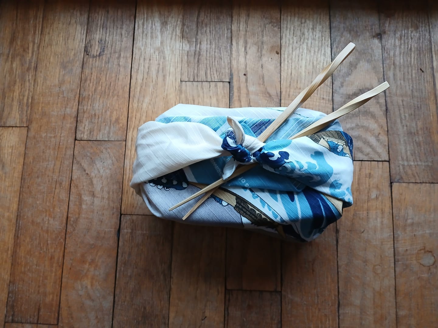 Customer photo review of Art Furoshiki 48cm | The Great Wave off Kanagawa