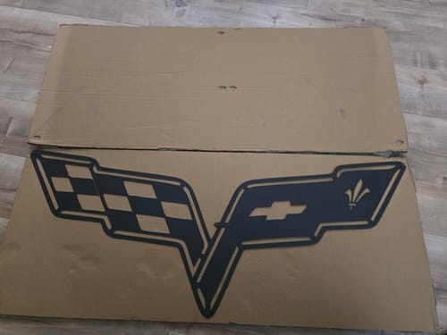 Customer photo review of Corvette Metal Car Emblem