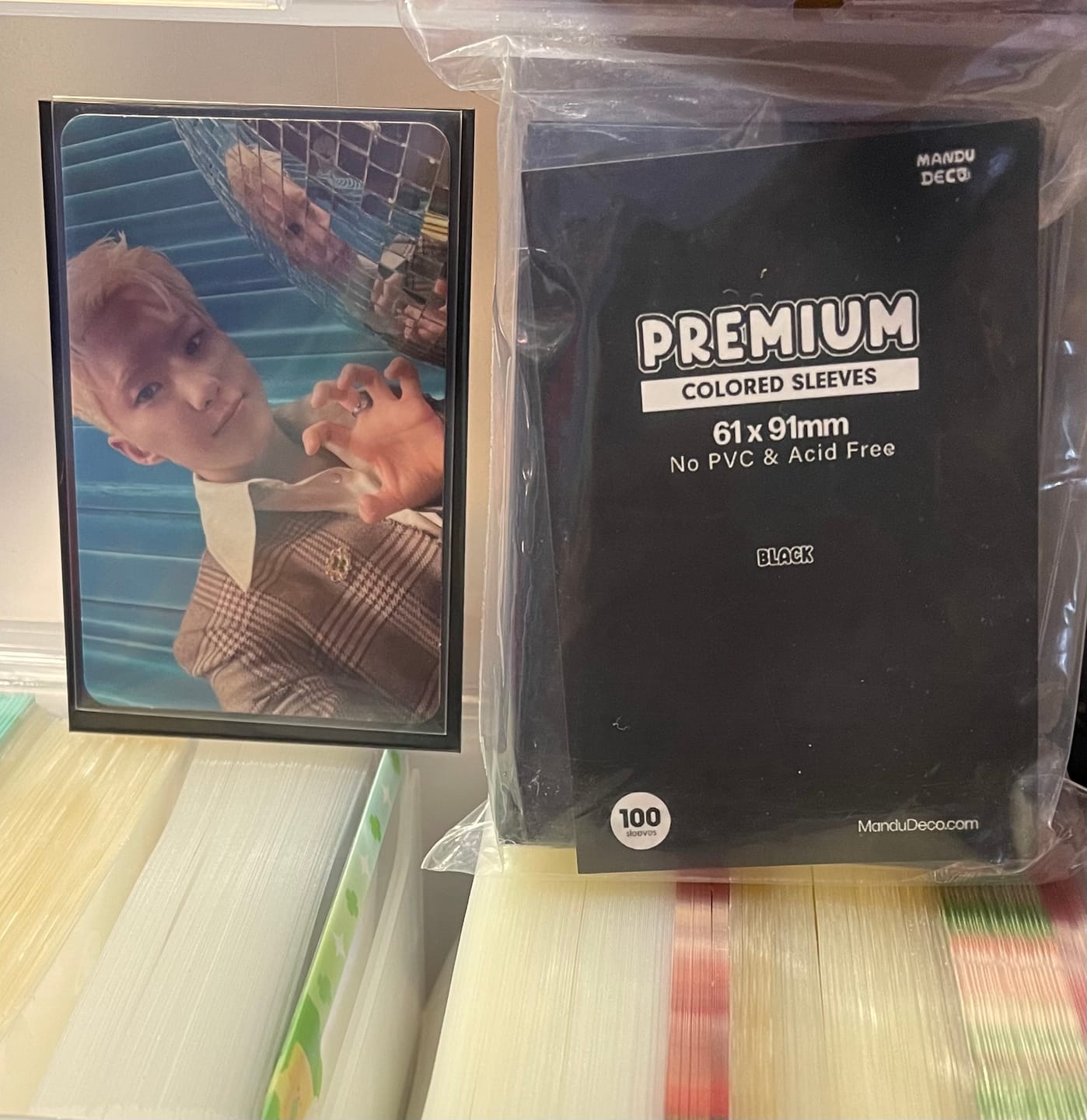 Customer photo review of COLORED PHOTOCARD SLEEVES - 61x91mm
