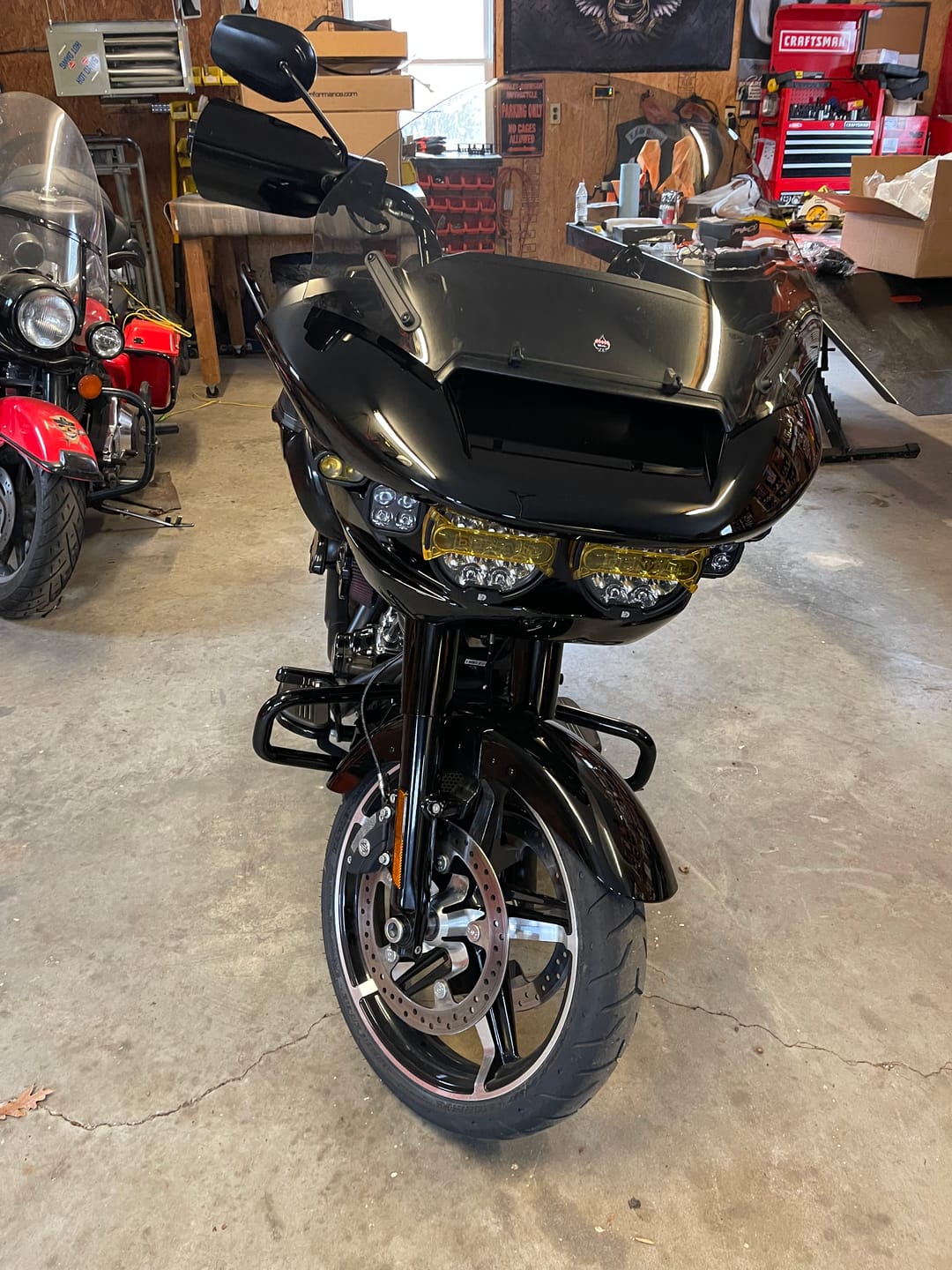 Customer photo review of Full Deck Headlight Kit with Denali Lighting for '24+ Harley-Davidson Road Glide by Kraus Motor Co
