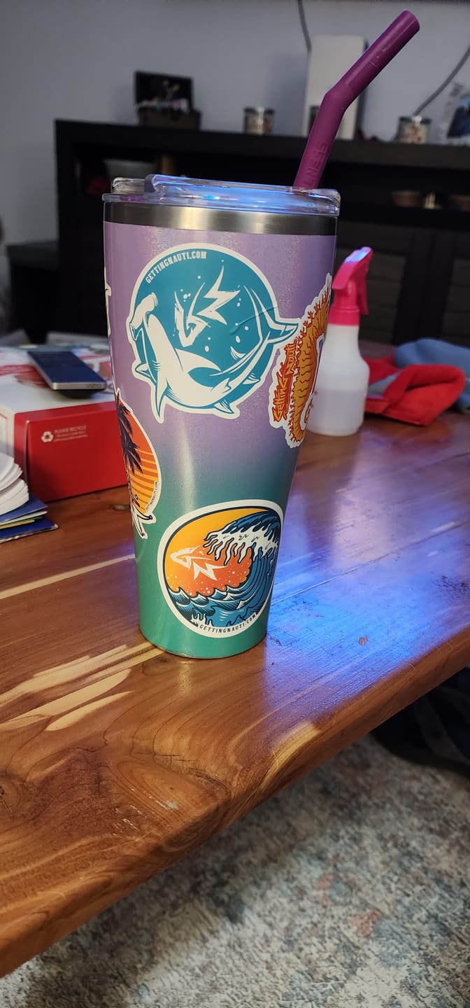 Customer photo review of Mermaid Vinyl Decal
