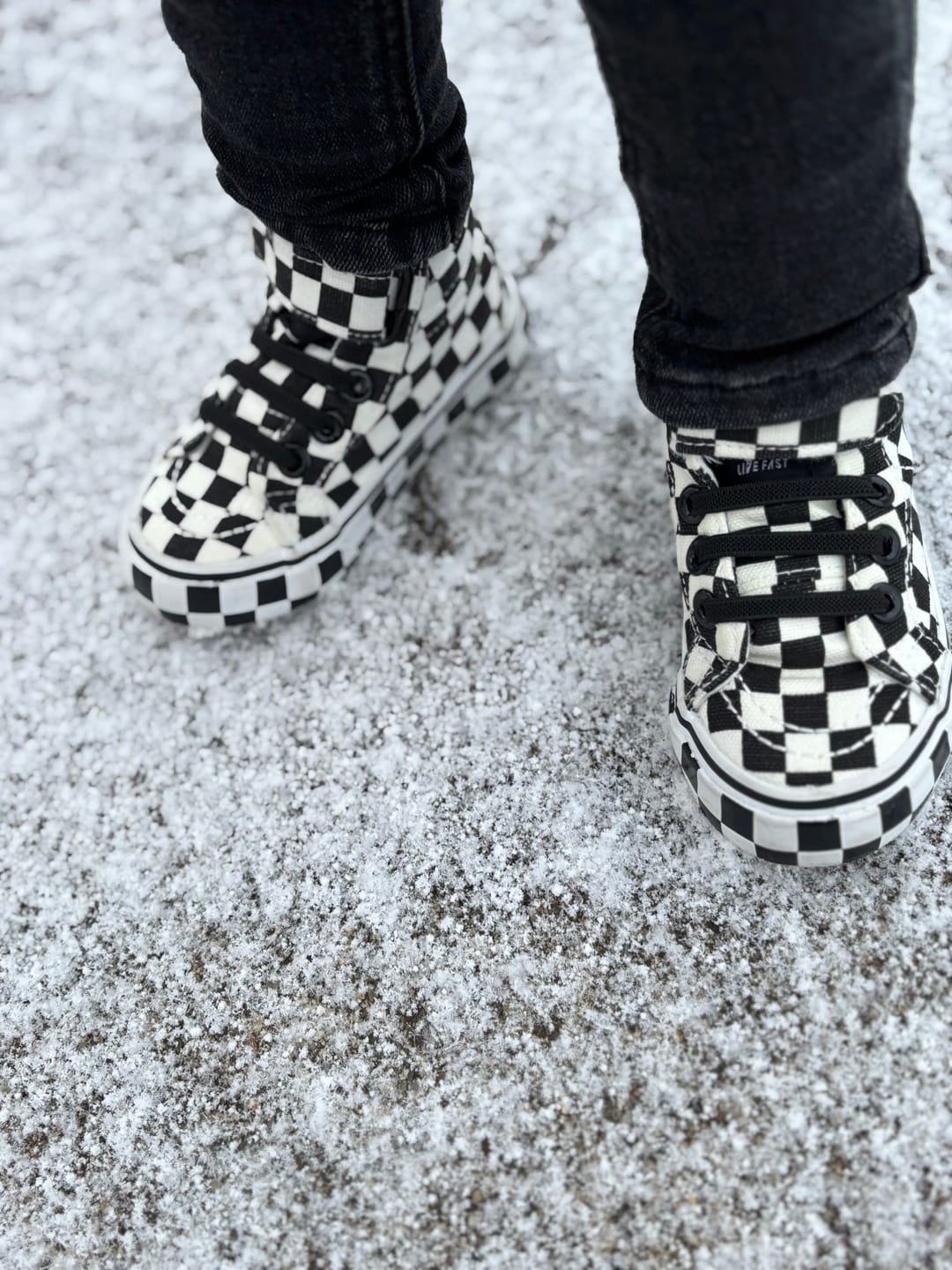 Customer photo review of SK8TR Hi-Top in Venice (Checkered)