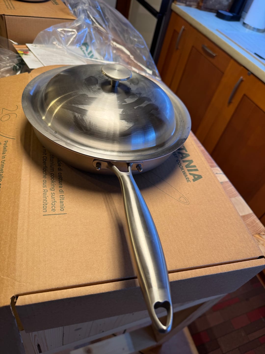 Customer photo review of Padella ∅ 26 cm - Superficie di cottura di puro titanio