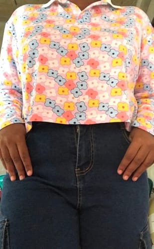 Customer photo review of Daisy Pop Polo Neck Pullover