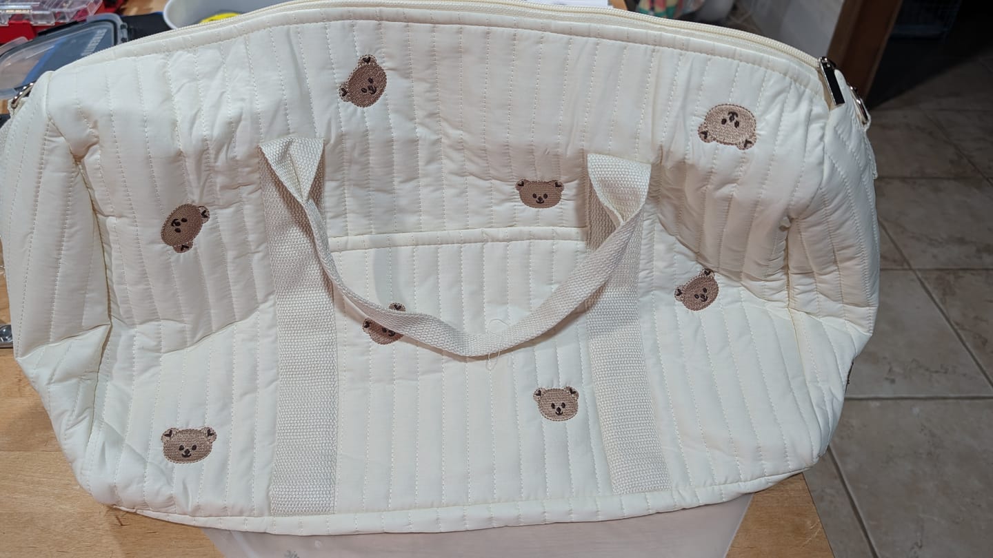 Customer photo review of Mom Essentials Duffle Tote Bag - Buy 1 Get 1 Free