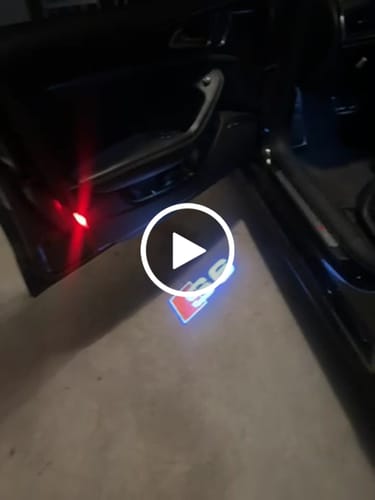 Customer video review of AUDI DOOR LIGHTS