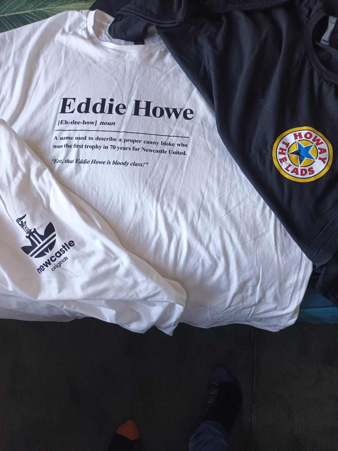 Customer photo review of 3 Mystery Newcastle T-Shirt Bundle