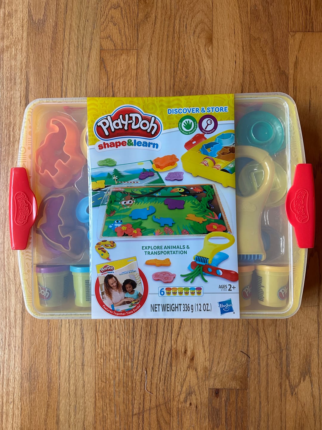 Customer photo review of Play-Doh Shape & Learn Discover & Store Set – Explore Animals & Transportation (30 Pcs Lot)