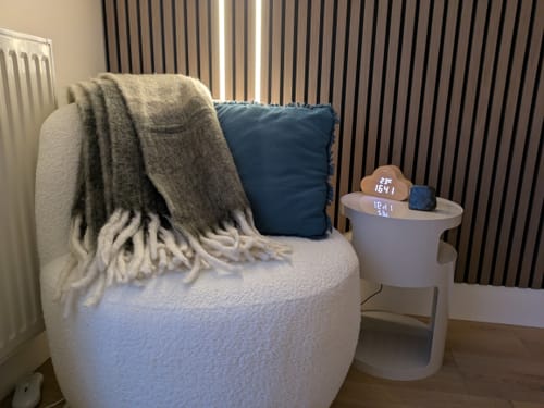 Customer photo review of Panneau acoustique en bois | Noyer | De première qualité