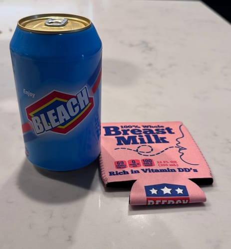 Customer photo review of BLEACH Beersy Silicone Sleeve Hide-a-Beer Can Cooler