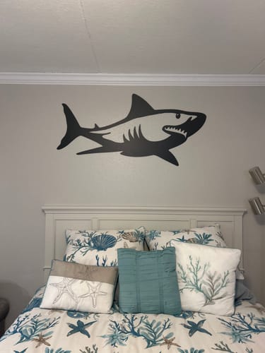Customer photo review of Shark - Metal Wall Art