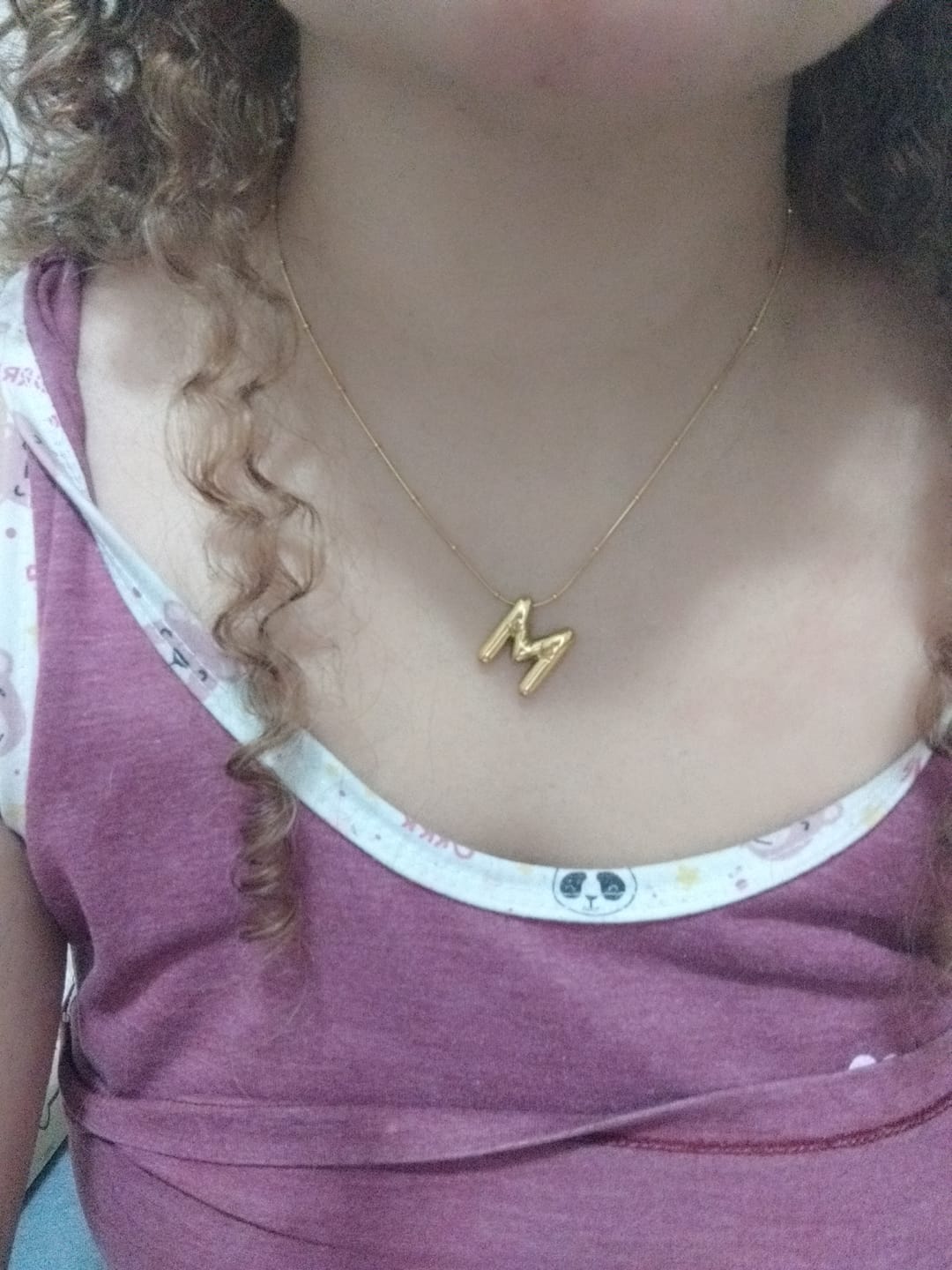 Customer photo review of Brinco Argolinha Love Banhado em Ouro 18K