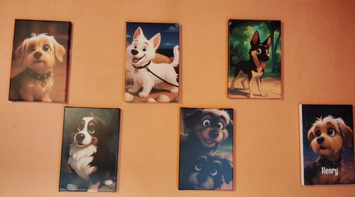 Customer photo review of Dein Haustier als Cartoon - Individuelle Leinwand