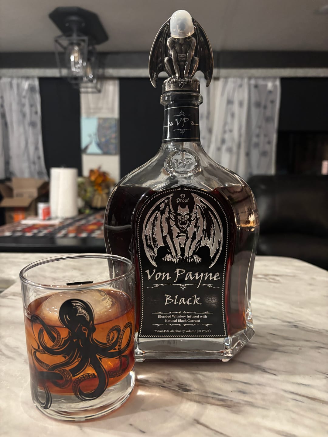Customer photo review of Von Payne Black Blended Whiskey (2) Bottle Bundle