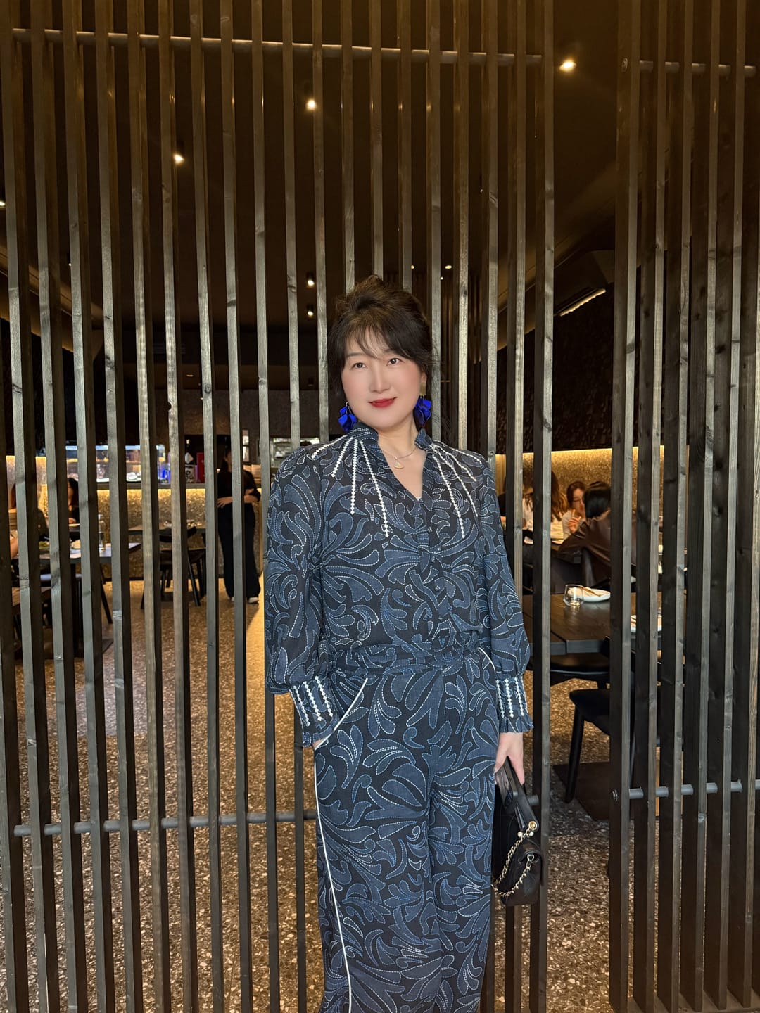 Customer photo review of Merida Linen Viscose Pant in Altamira