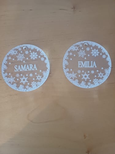 Customer photo review of Weihnachtsdeko mit Schneeflocken