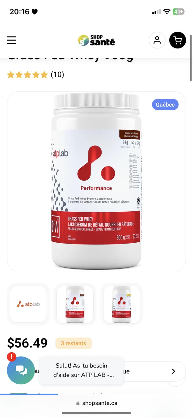 Customer photo review of ATP LAB - Myoprime 210g