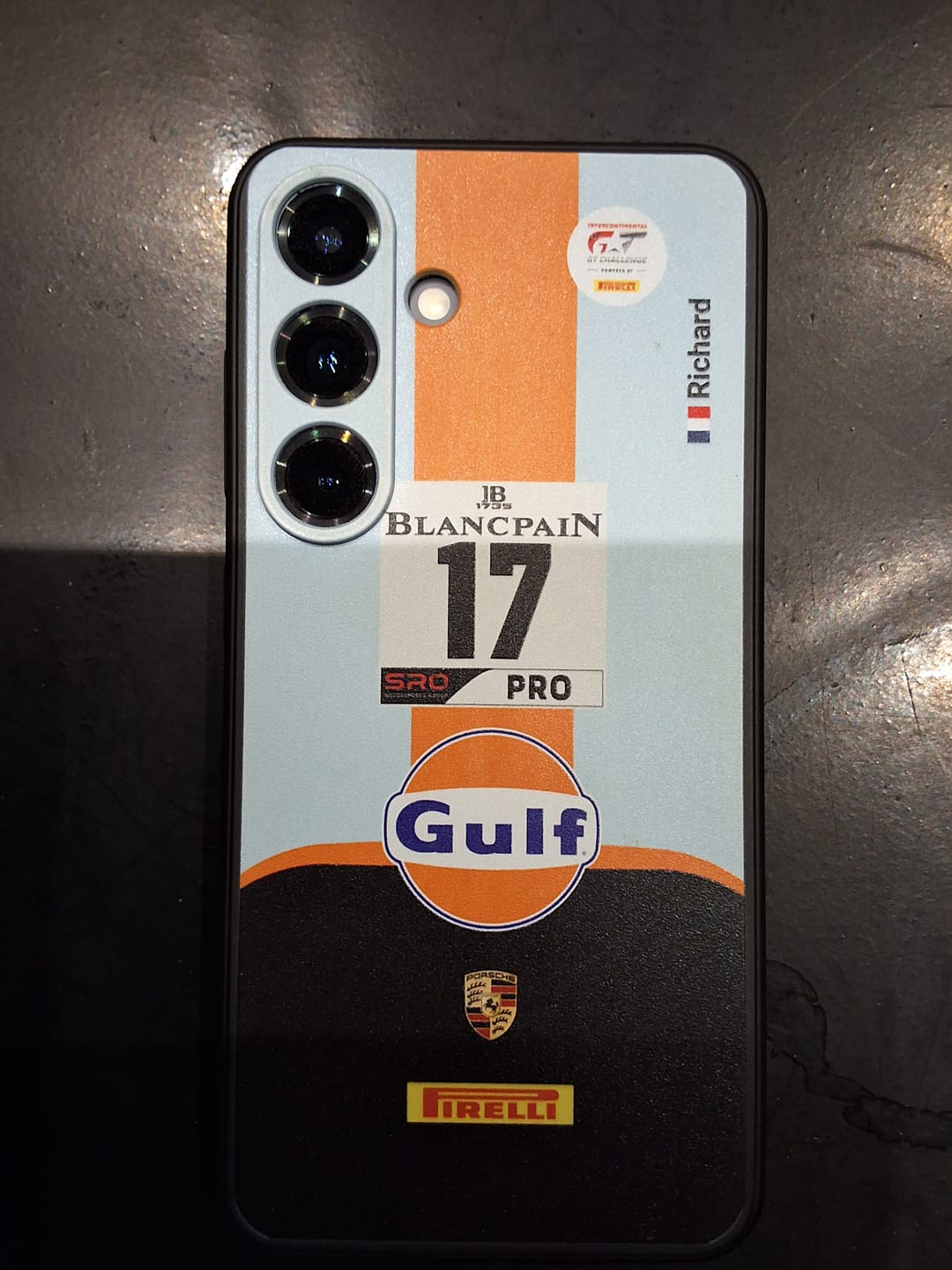 Customer photo review of Gulf Porsche GT Livery - Individuelle Handyhülle für Samsung