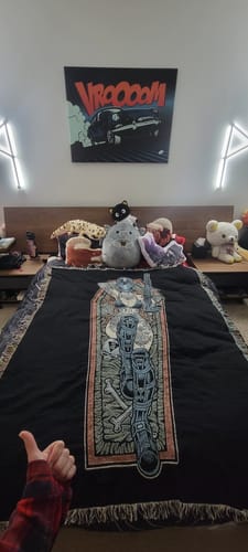 Customer photo review of Space Siren (Woven Blanket)