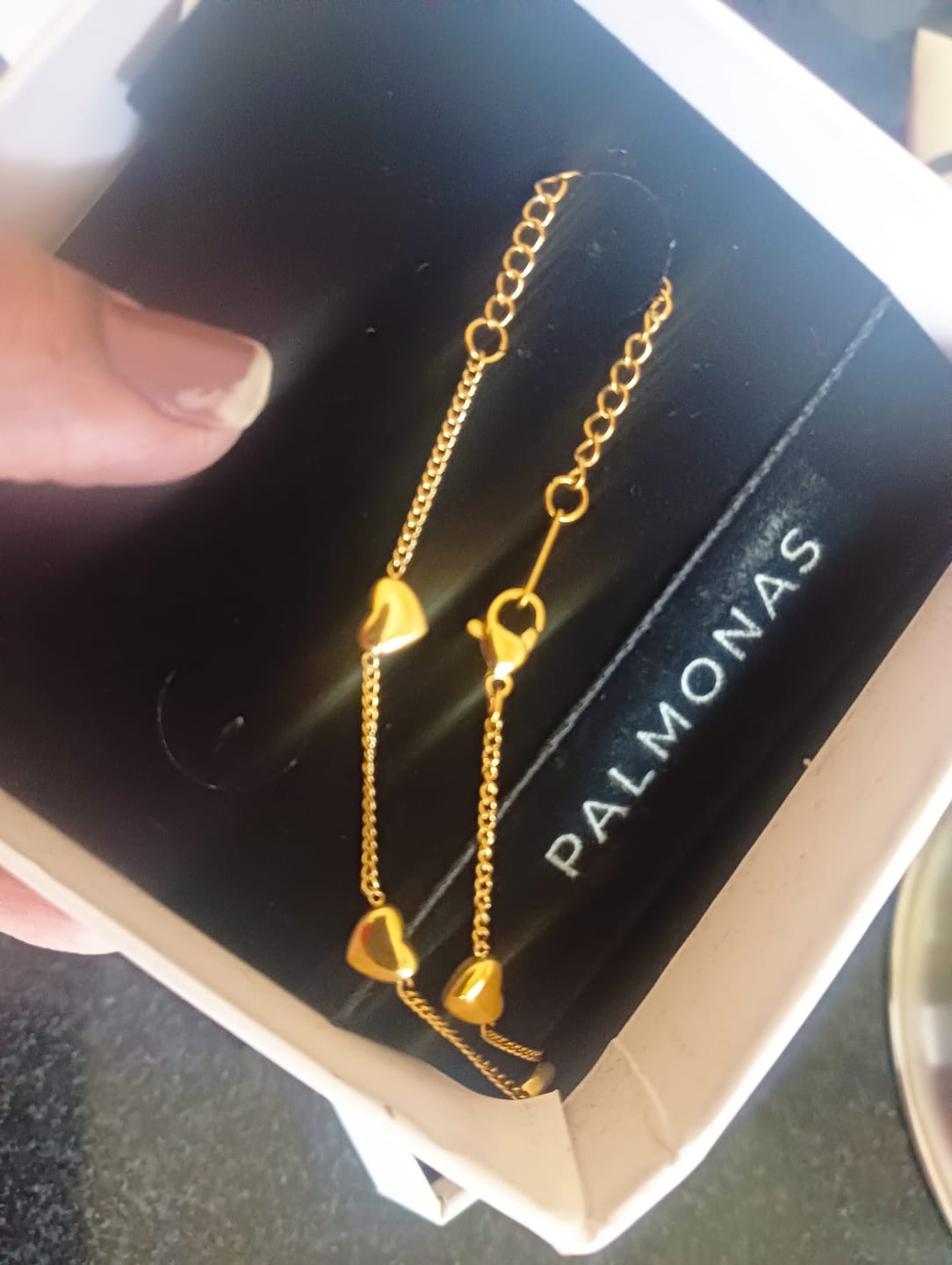 Customer photo review of Lunar Heart Bracelet