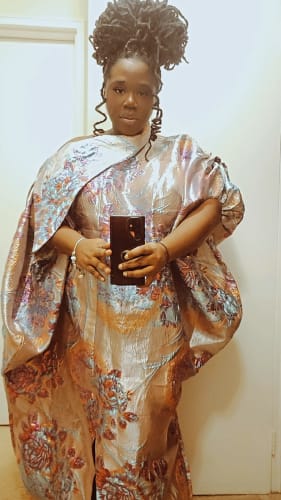 Customer photo review of Abeni Boubou | Purple