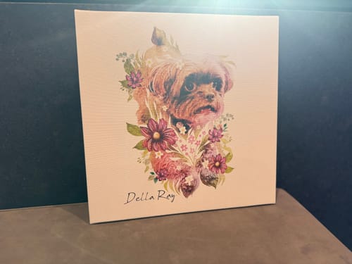 Customer photo review of Flowerpup Custom Pet Portrait (Humans too!)